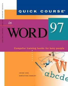 Paperback Quick Course in Word 97 Book