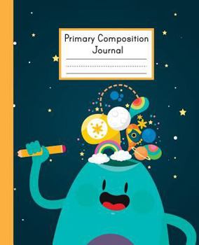 Paperback Primary Composition Journal: 7.5"x9.25" Draw and Write Journal (Picture Space Left Pages and Ruled Right Pages) 108 Pages: Primary Journal Book