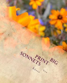 Paperback Big Print Sonnets Book