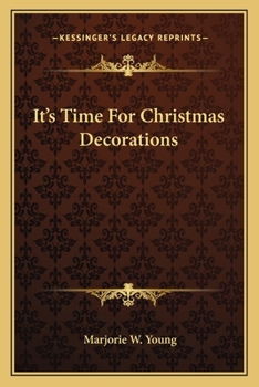 Paperback It's Time For Christmas Decorations Book