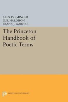 Paperback The Princeton Handbook of Poetic Terms Book