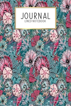Journal Lined Notebook: Mermaid Christmas Ocean Adventure Holiday | Blank Lined Journal | Gratitude Journal | 6" x 9" 100 Pg |Motivational Quotes | Self-Care | Diary | Gift