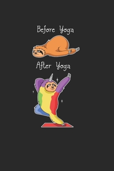 Yoga Sloth Notebook - Yoga Teacher Journal Planner: Yogi Spirit Organizer For Men Women Kids Blank