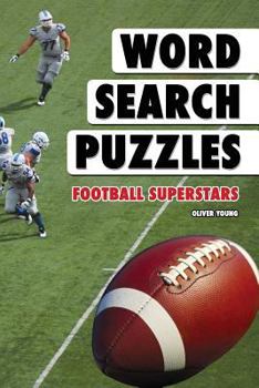Paperback Word Search Puzzles: Football Superstars [Large Print] Book