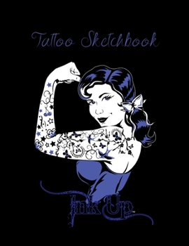 Paperback Tattoo Sketchbook: Notebook for Tattoo Artists, 100 Pages for Drawing, Doodling, Sketching Ink Designs, Large (8.5 x 11"), Gift for Tatto Book