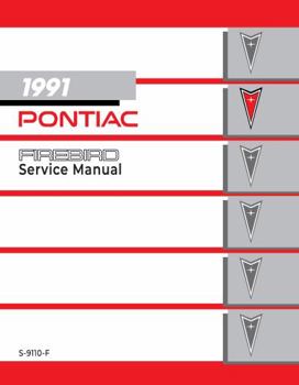 Perfect Paperback 1991 Pontiac Firebird Service Manual By Detroit Iron Book
