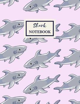 Paperback SHARK Notebook: Composition Book: Wide Ruled Book