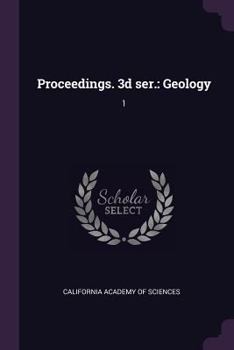 Paperback Proceedings. 3d ser.: Geology: 1 Book