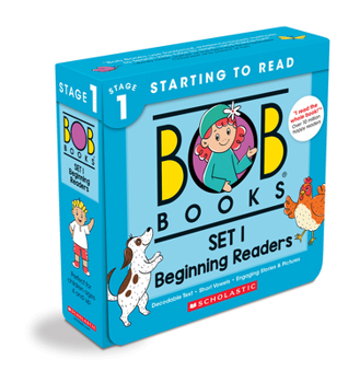 Paperback Bob Books - Set 1: Beginning Readers Box Set Phonics, Ages 4 and Up, Kindergarten (Stage 1: Starting to Read) Book