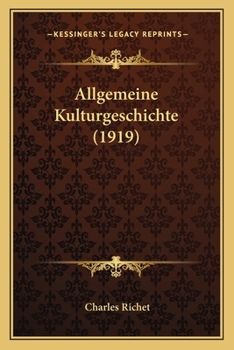 Paperback Allgemeine Kulturgeschichte (1919) [German] Book