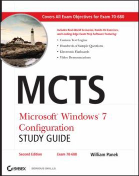 Paperback MCTS Microsoft Windows 7 Configuration Study Guide [With CDROM] Book