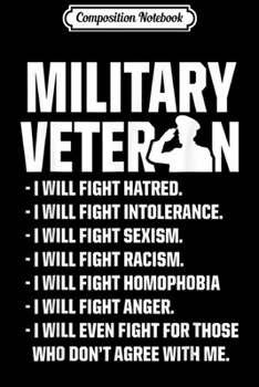 Composition Notebook: Military Veterans Against Trump 2020 Fight USA Election  Journal/Notebook Blank Lined Ruled 6x9 100 Pages