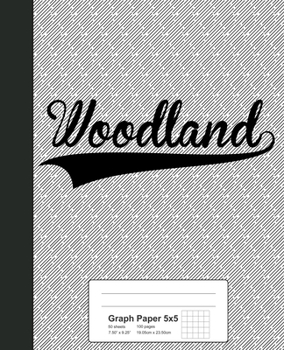 Paperback Graph Paper 5x5: WOODLAND Notebook Book