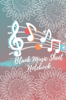 Blank Music Sheet Notebook: Music Manuscript Paper, Staff Paper, Music Notebook 11 Staves, 6 x 9 , A4, 100 pages, Golden Primium Journal (Music Composition Books): Blank Music Sheet Notebook