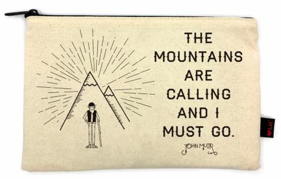 Misc. Supplies The Mountains Are Calling Pencil Pouch Book