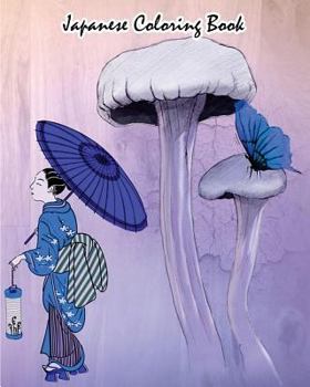 Japanese Coloring Book: Japanese Design and Stress Relieving Patterns for Adult Relaxation