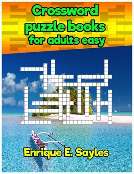 Paperback Crossword puzzle books for adults easy Relaxing Puzzles Book