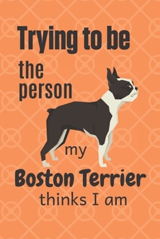Trying to be the person my Boston Terrier thinks I am: For Boston Terrier Dog Fans