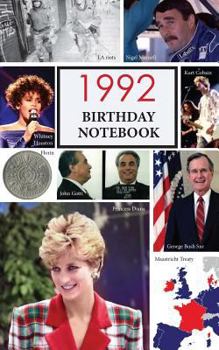 Paperback 1992 Birthday Notebook: A Great Alternative to a Birthday Card Book