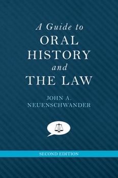 Paperback A Guide to Oral History and the Law Book