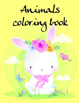 Paperback Animals coloring book: Easy and Funny Animal Images Book