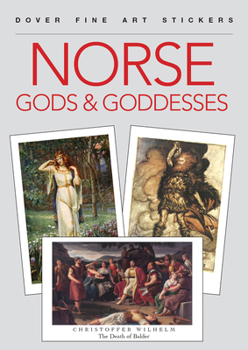 Paperback Dover Fine Art Stickers: Norse Gods & Goddesses (Dover Little Activity Books: Art & Design) Book