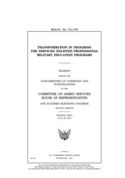 Transformation in progress  : the services’ enlisted professional military education programs