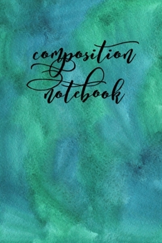 Paperback Composition Notebook: College Ruled 6" x 9" Writing Notes Journal, Office, Kids, School and college student. Book