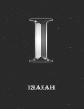 Paperback Isaiah: 2 Year Weekly Planner with Note Pages (24 Months) - Silver Effect Personalized Custom Letter I Initial First Name - 20 Book