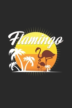 Paperback Flamingo: 6x9 Flamingo - blank with numbers paper - notebook - notes Book