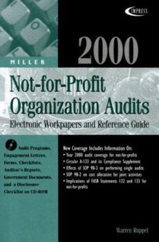 Paperback Miller Not-For-Profit Organization Audit: Electronic Workpapers and Reference Guide [With CD] Book