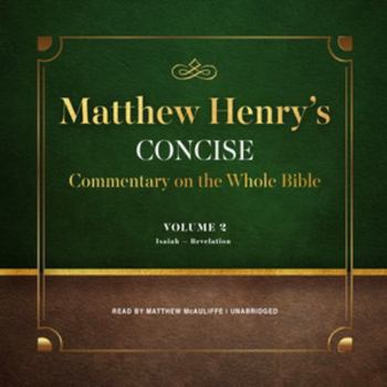 Audio CD Matthew Henry's Concise Commentary on the Whole Bible, Vol. 2: Jeremiah-Revelation Book
