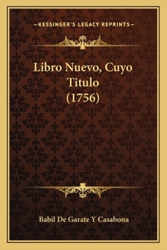 Paperback Libro Nuevo, Cuyo Titulo (1756) [Spanish] Book