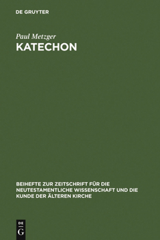 Hardcover Katechon = Katechon [German] Book