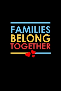 Families Belong Together: Hangman Puzzles | Mini Game | Clever Kids | 110 Lined Pages | 6 X 9 In | 15.24 X 22.86 Cm | Single Player | Funny Great Gift