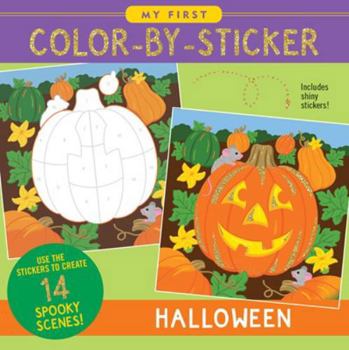 Paperback My First Color-By-Sticker Book - Halloween Book