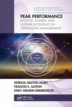Paperback Peak Performance: How to Achieve and Sustain Excellence in Operations Management Book