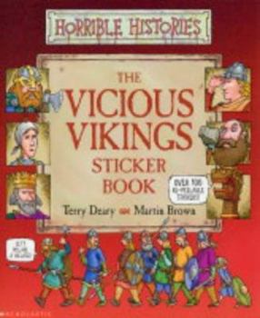 Paperback Vicious Vikings Sticker Book (Horrible Histories) Book