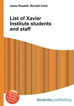 Paperback List of Xavier Institute Students and Staff Book