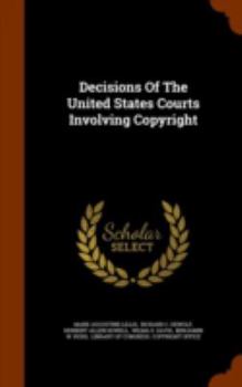 Hardcover Decisions Of The United States Courts Involving Copyright Book