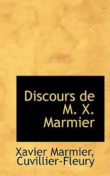 Paperback Discours de M. X. Marmier Book