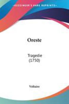 Paperback Oreste: Tragedie (1750) Book