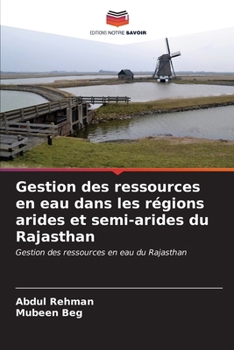 Paperback Gestion des ressources en eau dans les régions arides et semi-arides du Rajasthan [French] Book