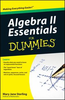 Paperback Algebra II Essentials for Dummies Book