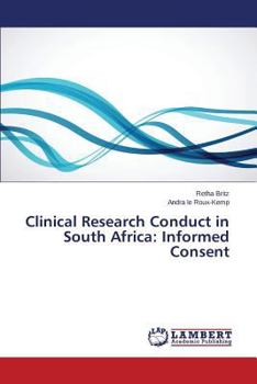 Paperback Clinical Research Conduct in South Africa: Informed Consent Book