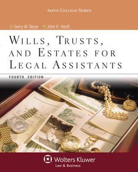 Paperback Wills, Trusts, and Estates for Legal Assistants Book