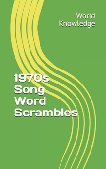 Paperback 1970s Song Word Scrambles Book