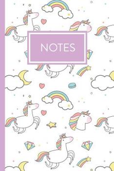 Paperback Notes: A Whimsical Sketch-style Unicorn, Cupcakes and Doodle Rainbows Notebook Book