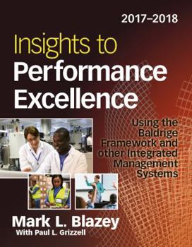 Paperback Insights To Performance Excellence 2017 2018 Book