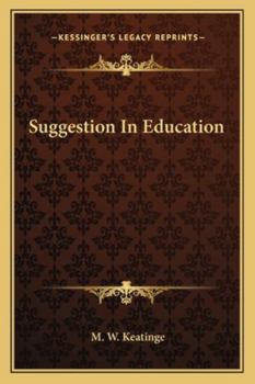 Paperback Suggestion in Education Book